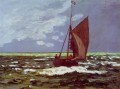 Paisaje marino tormentoso de Claude Monet